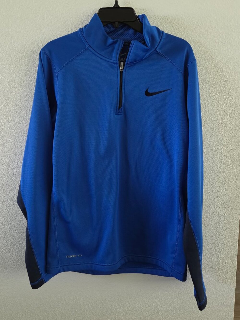 Nike Therma-FIT Men’s 1/4 Zip Training Pullover - Royal Blue (Size S)